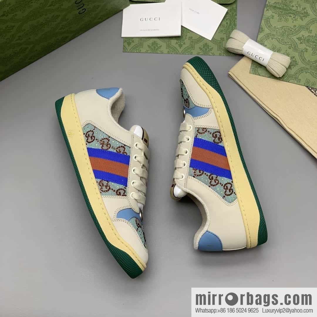 GUCCI 🔥 latest color scheme G women's small dirty shoes