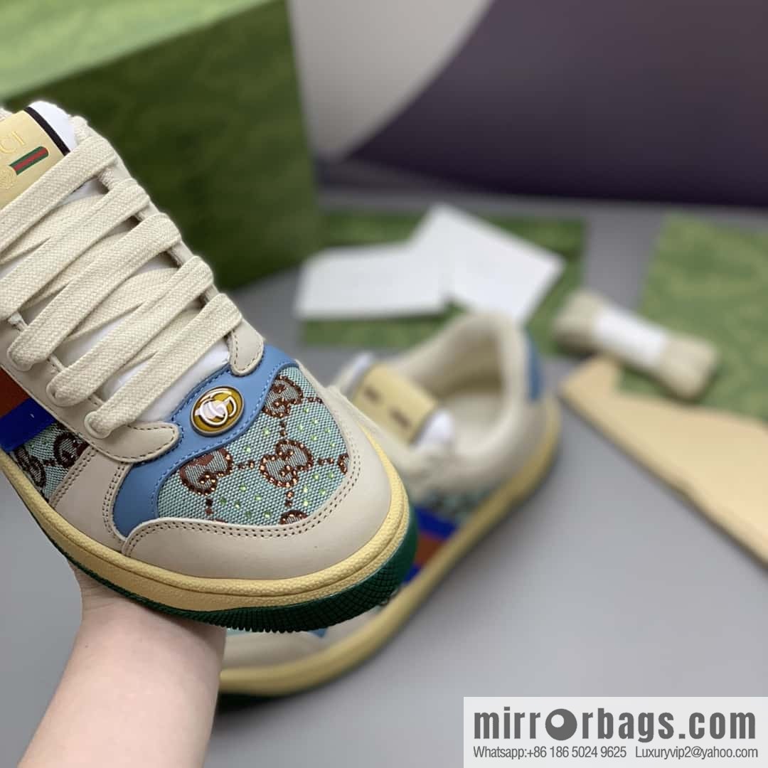 GUCCI 🔥 latest color scheme G women's small dirty shoes