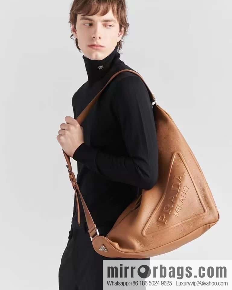 PRADA 👏 full leather big triangle bag 👏 2VY007 new color👍👍