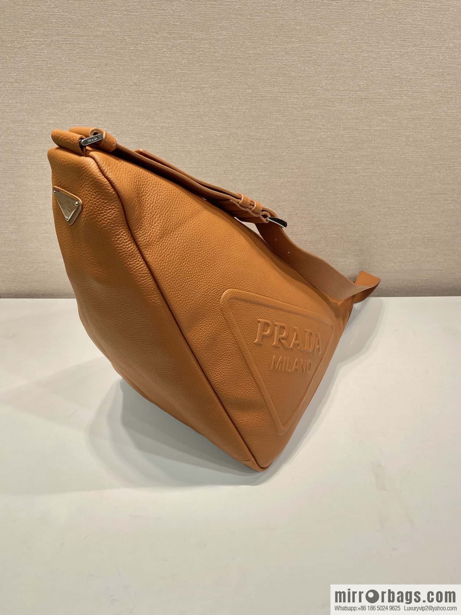 PRADA 👏 full leather big triangle bag 👏 2VY007 new color👍👍