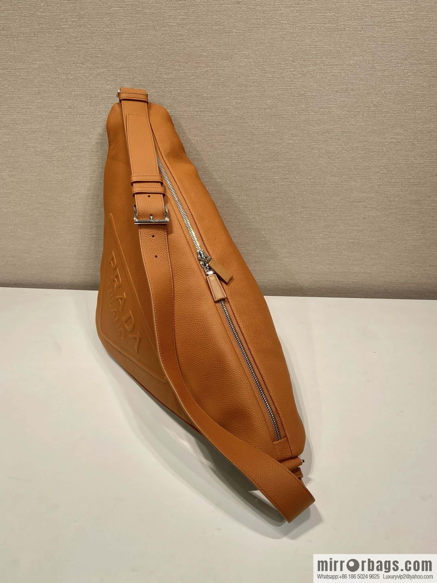 PRADA 👏 full leather big triangle bag 👏 2VY007 new color👍👍