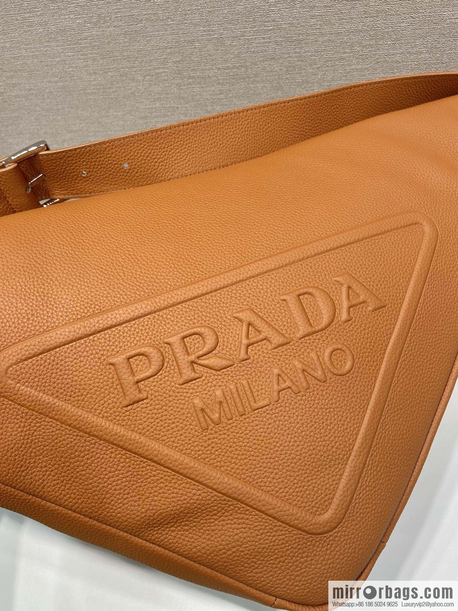 PRADA 👏 full leather big triangle bag 👏 2VY007 new color👍👍