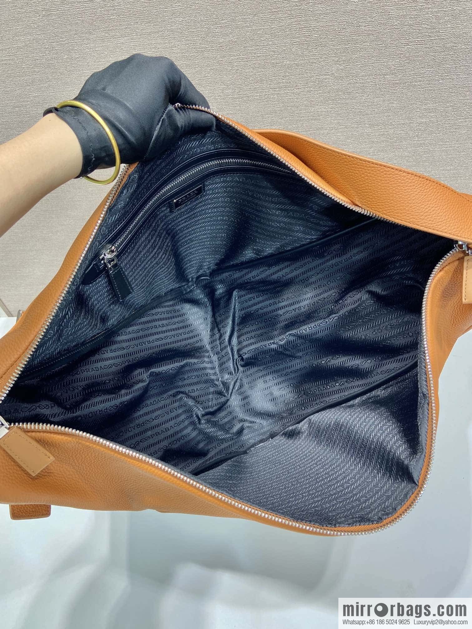 PRADA 👏 full leather big triangle bag 👏 2VY007 new color👍👍