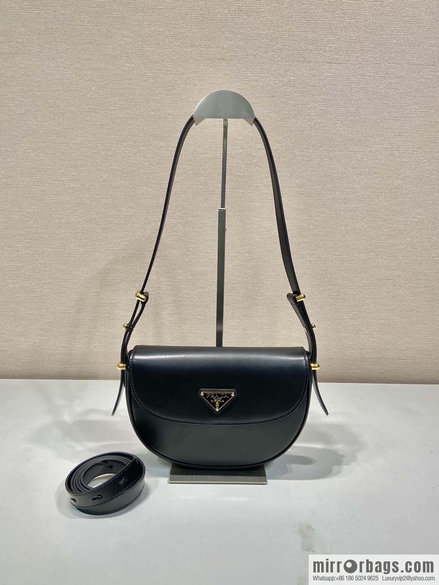 PRADA 🎉 new 🎉 1BD365 double shoulder strap 👏👏 black