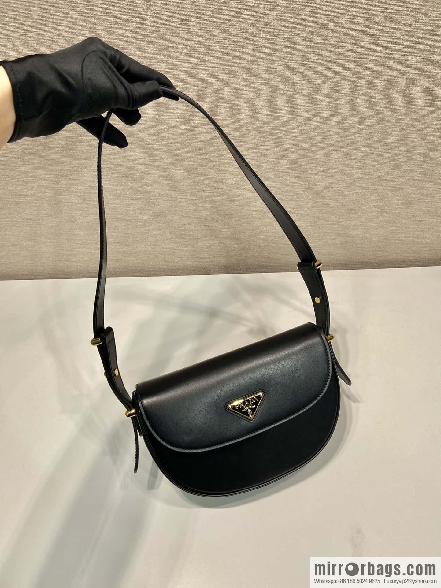 PRADA 🎉 new 🎉 1BD365 double shoulder strap 👏👏 black