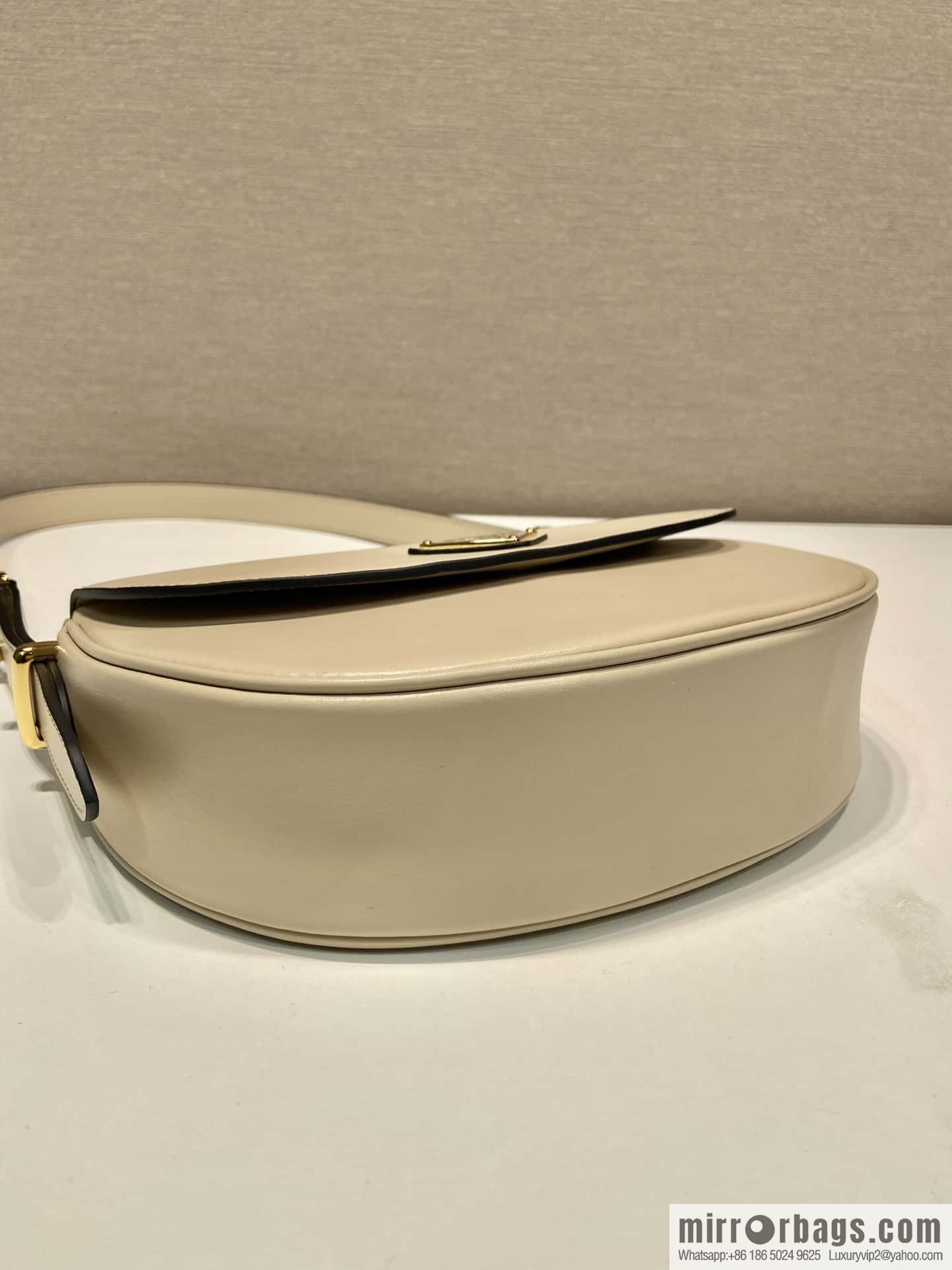 PRADA 🎉 new 🎉 1BD365 double shoulder strap 👏👏 light gray