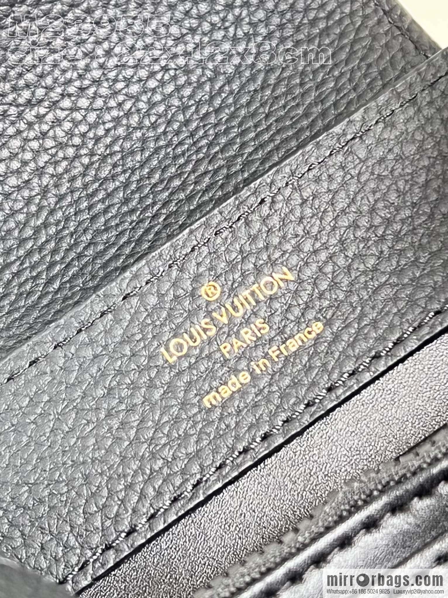 LV M23955 CAPUCINES EAST WEST mini handbag