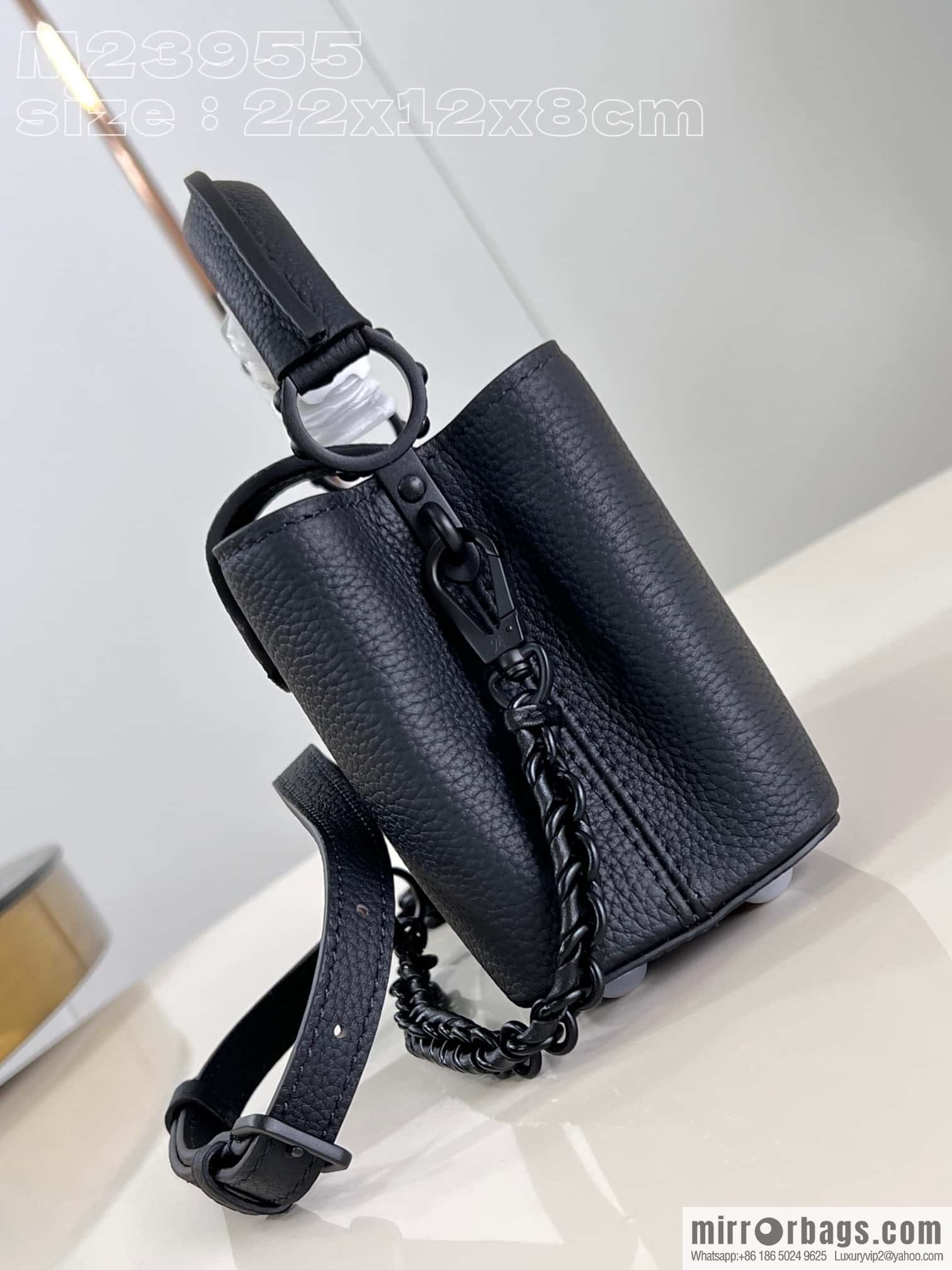 LV M23955 CAPUCINES EAST WEST mini handbag