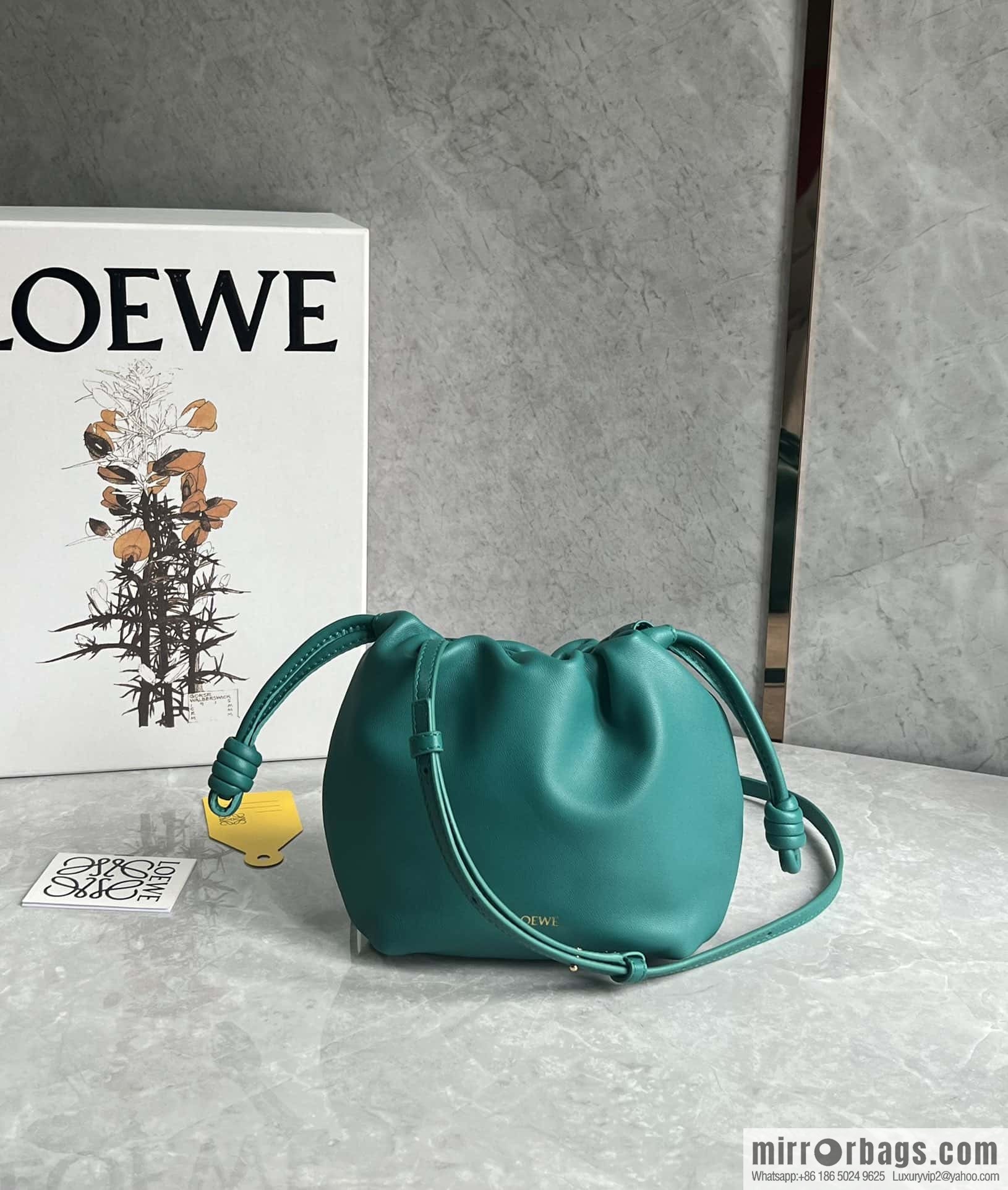 LOEWE new small purse lucky bag 0805 jadeite green 23CM