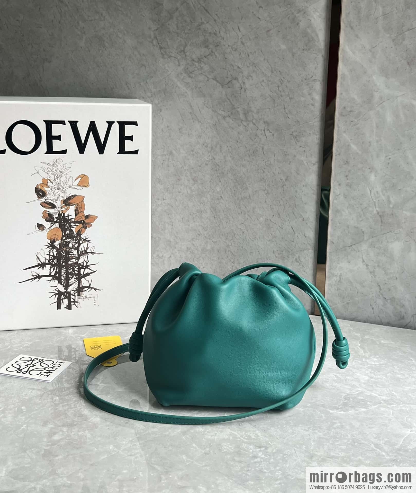LOEWE new small purse lucky bag 0805 jadeite green 23CM