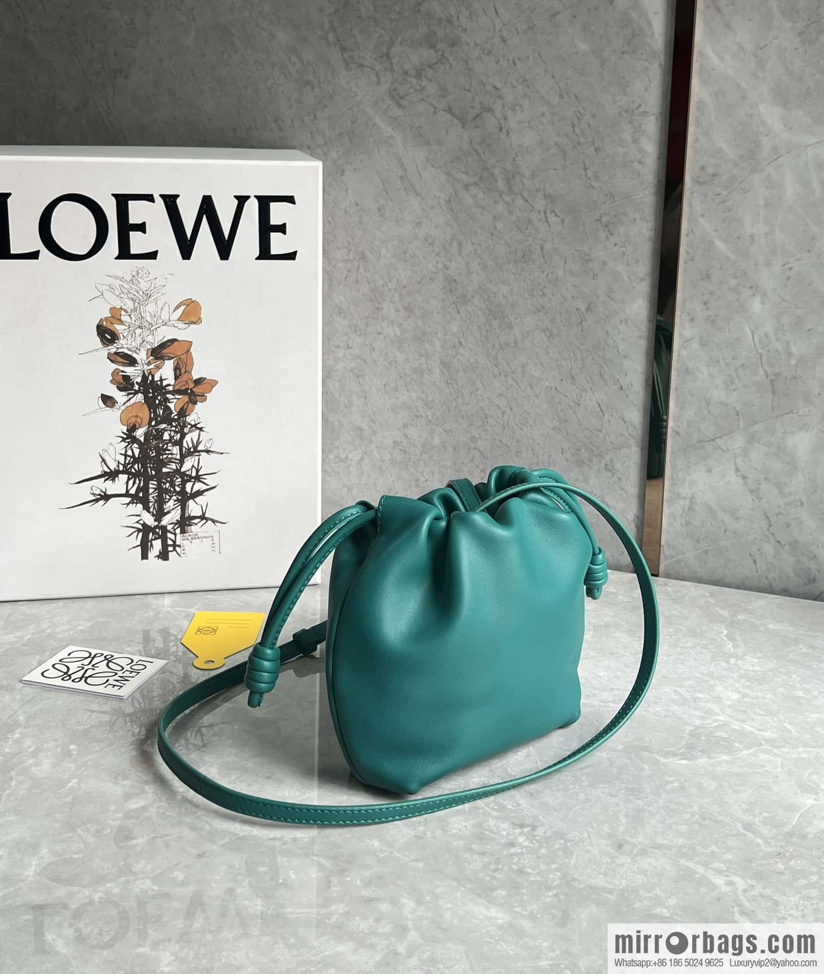 LOEWE new small purse lucky bag 0805 jadeite green 23CM