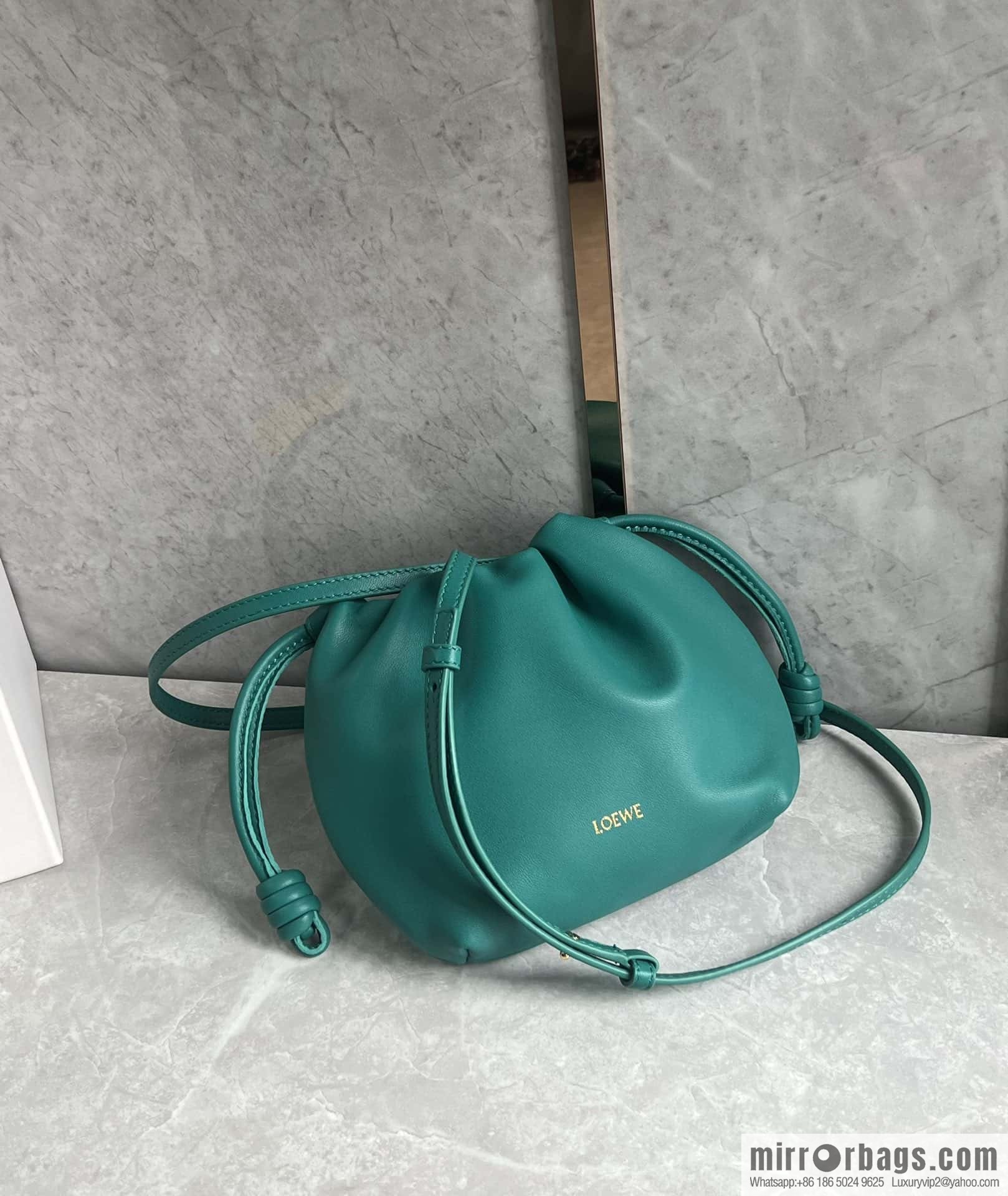 LOEWE new small purse lucky bag 0805 jadeite green 23CM
