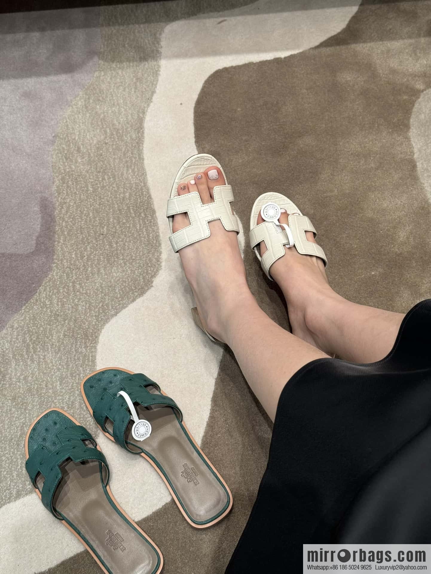 Hermès Crocodile 🐊 slippers