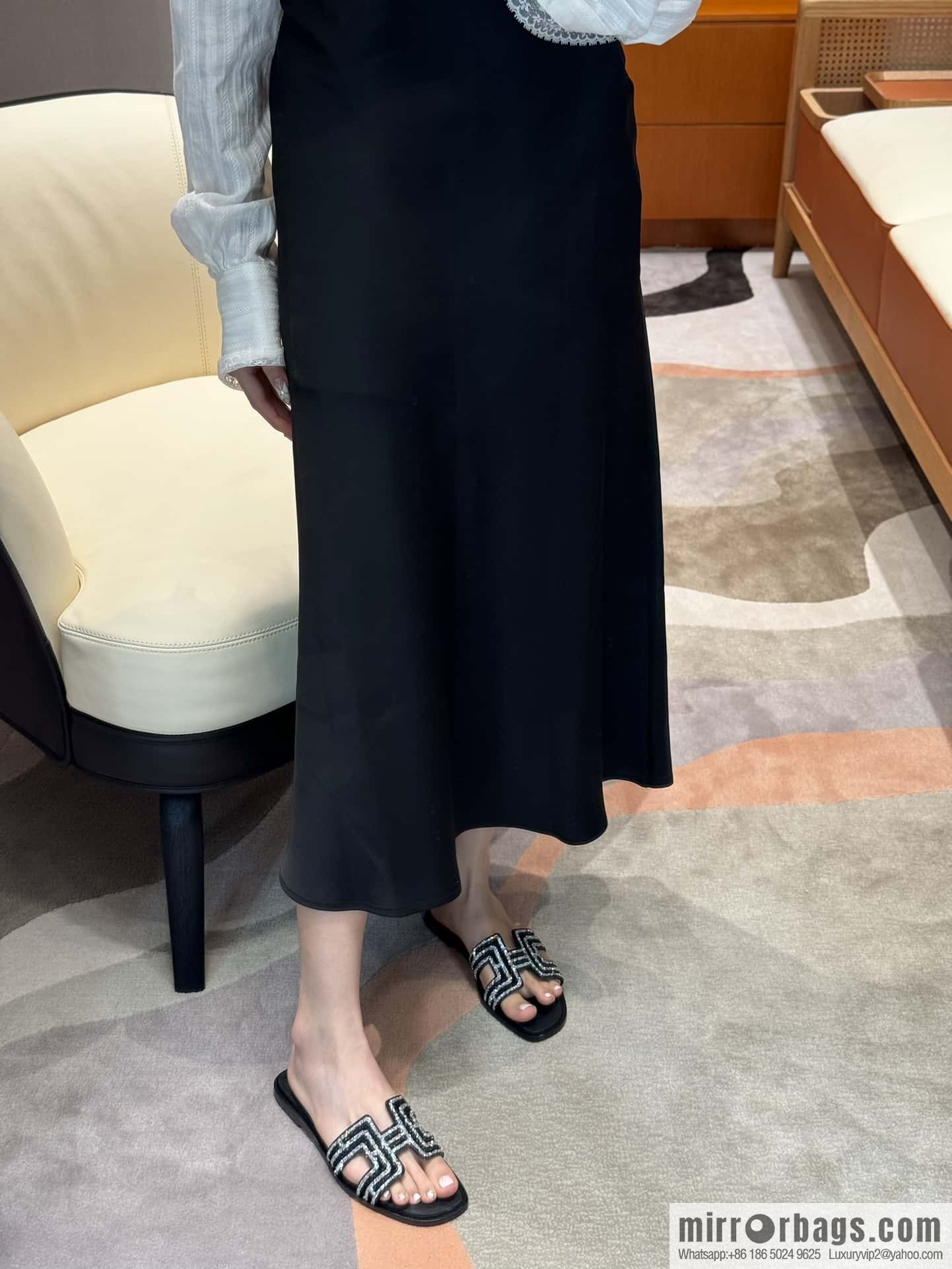 Hermès H slippers