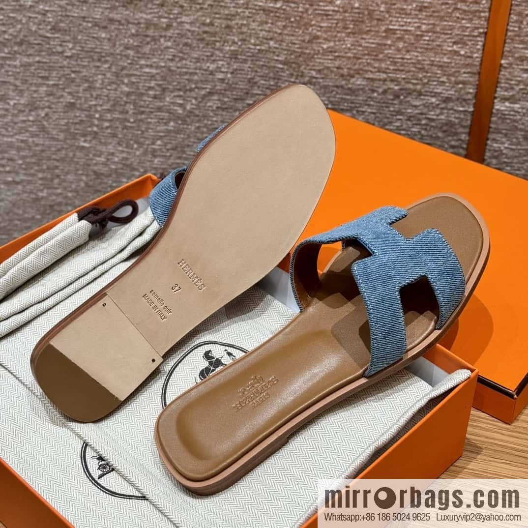 Hermès H slippers