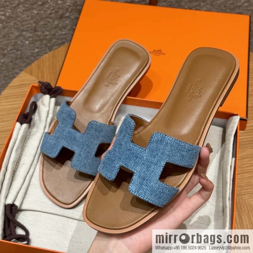 Hermès H slippers