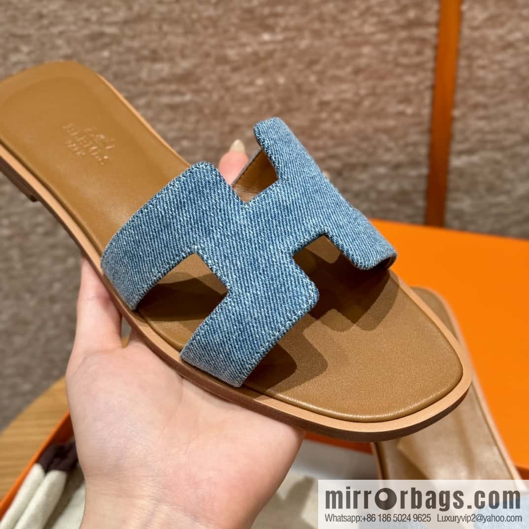 Hermès H slippers