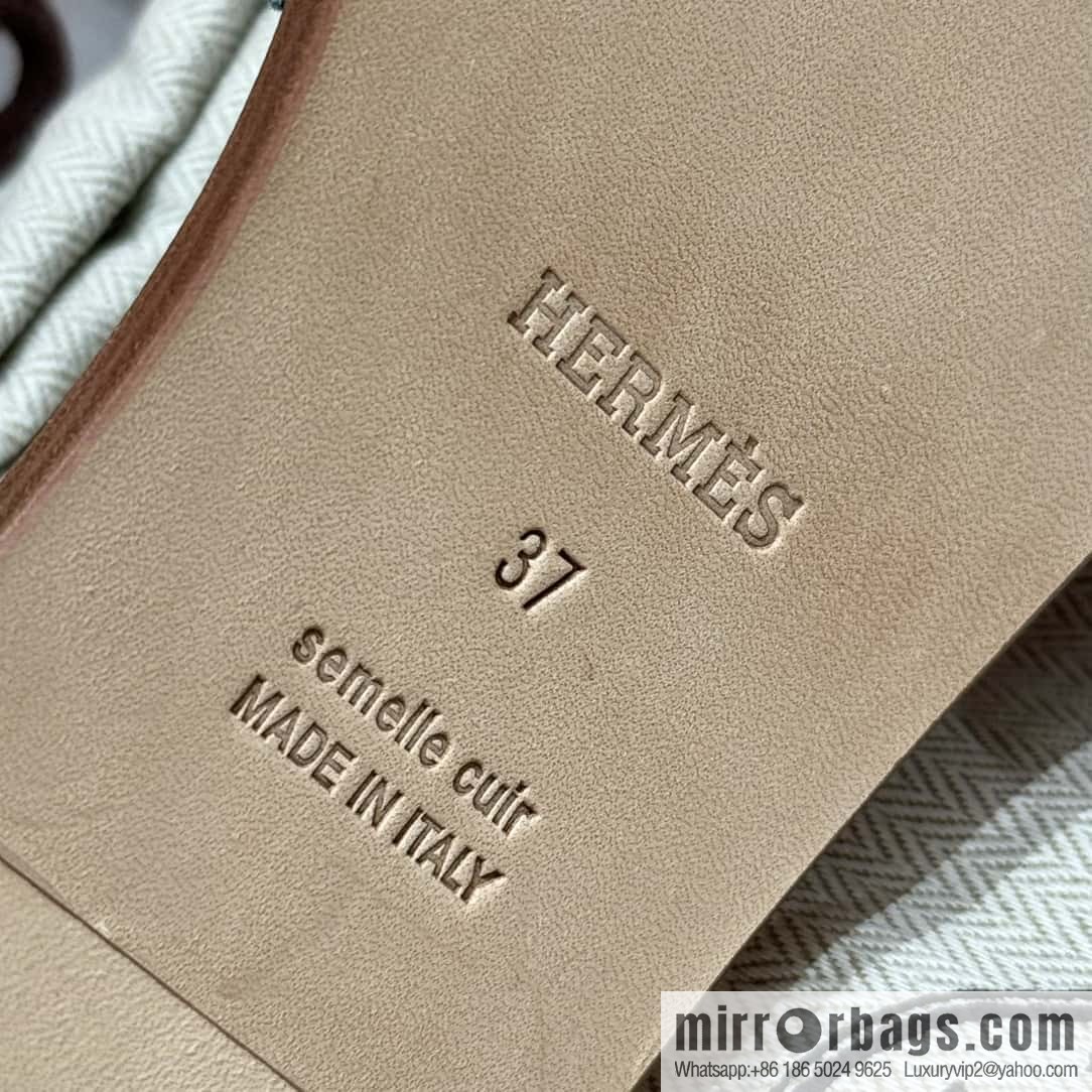Hermès H slippers