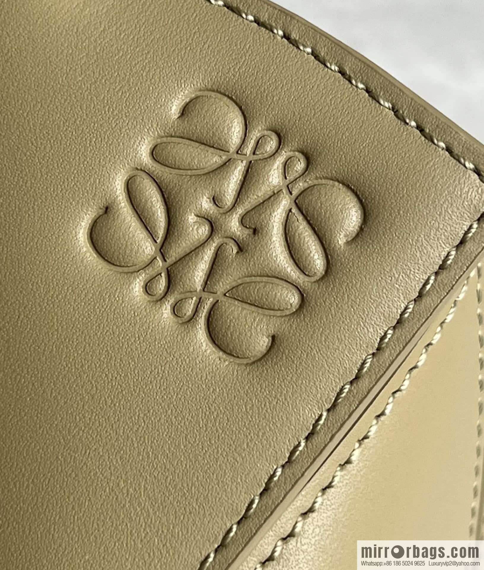 LOEWE satin leather ➕ Anagram embroidery shoulder strap puzzle geometric pack 0189 clay green