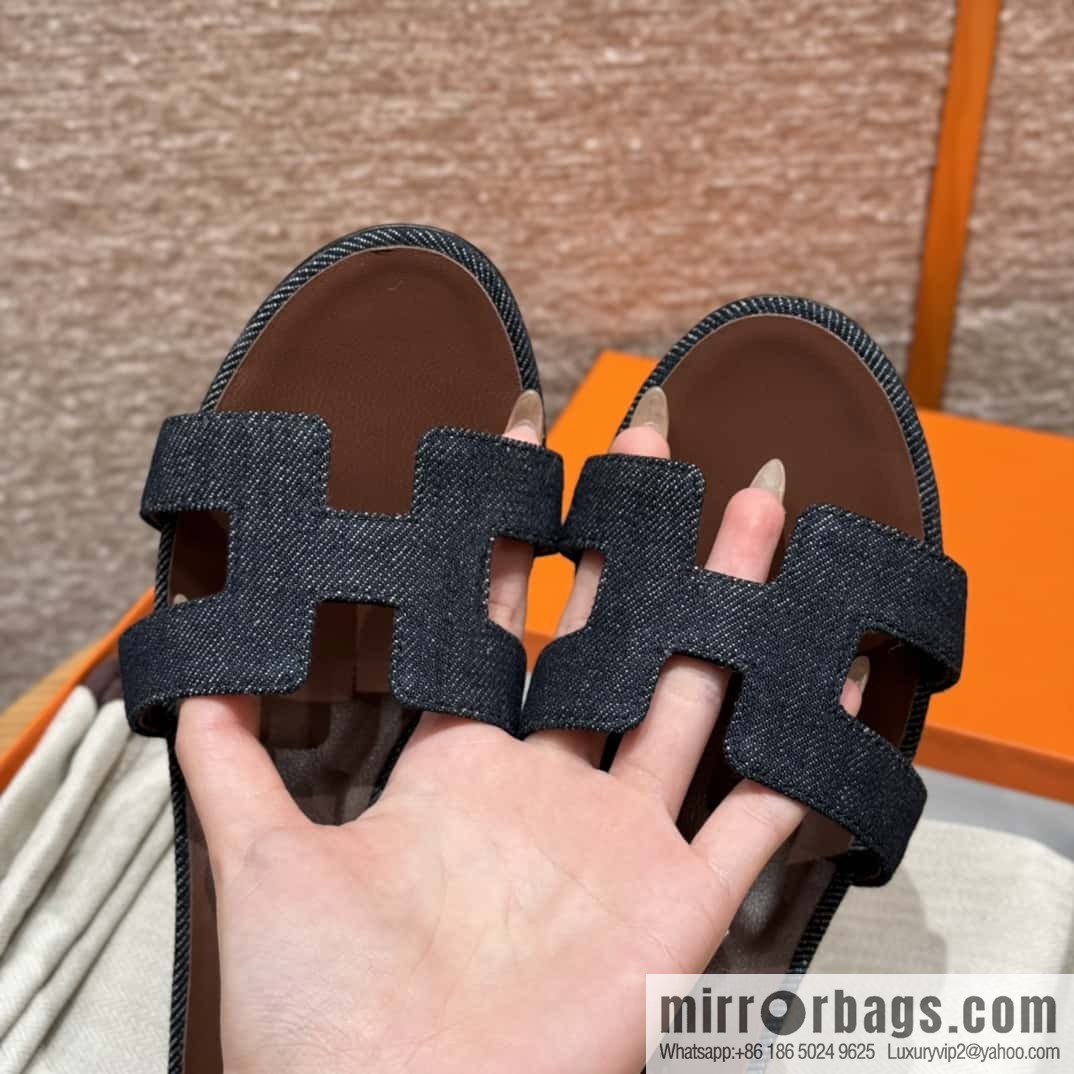 Hermès' latest popular denim high heels