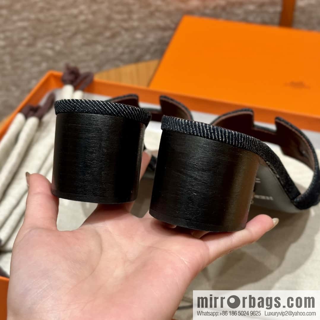 Hermès' latest popular denim high heels