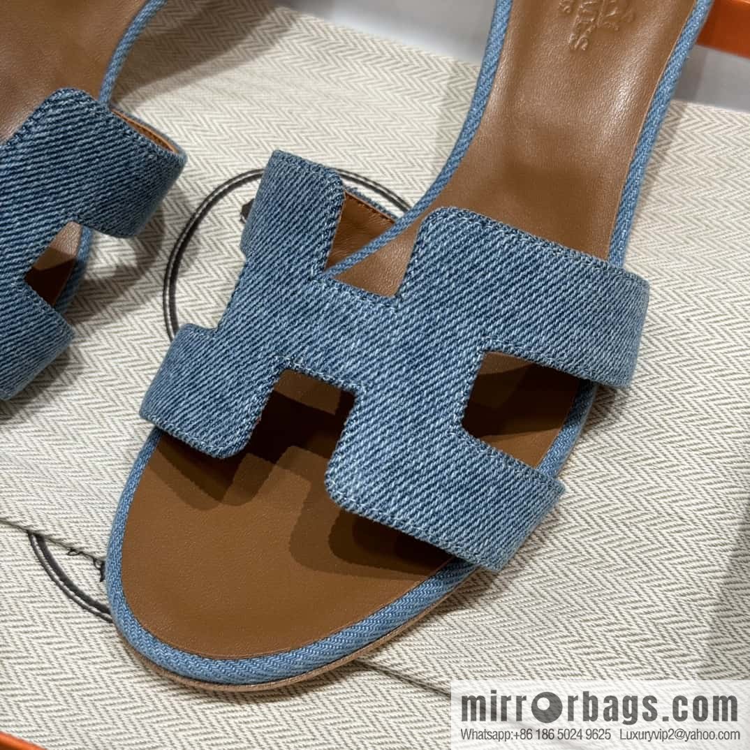 Hermès limited edition denim high heels
