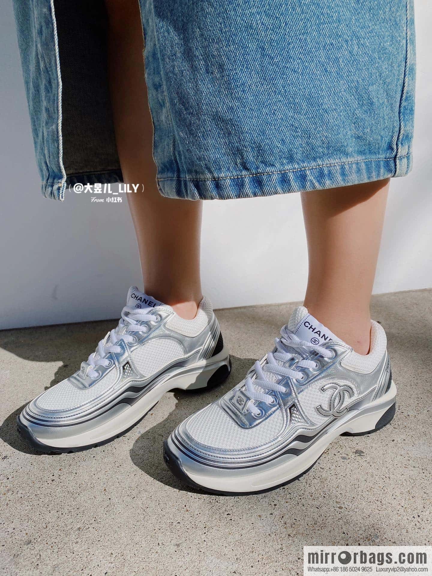 CHANEL Silver Horn King big hit sneakers