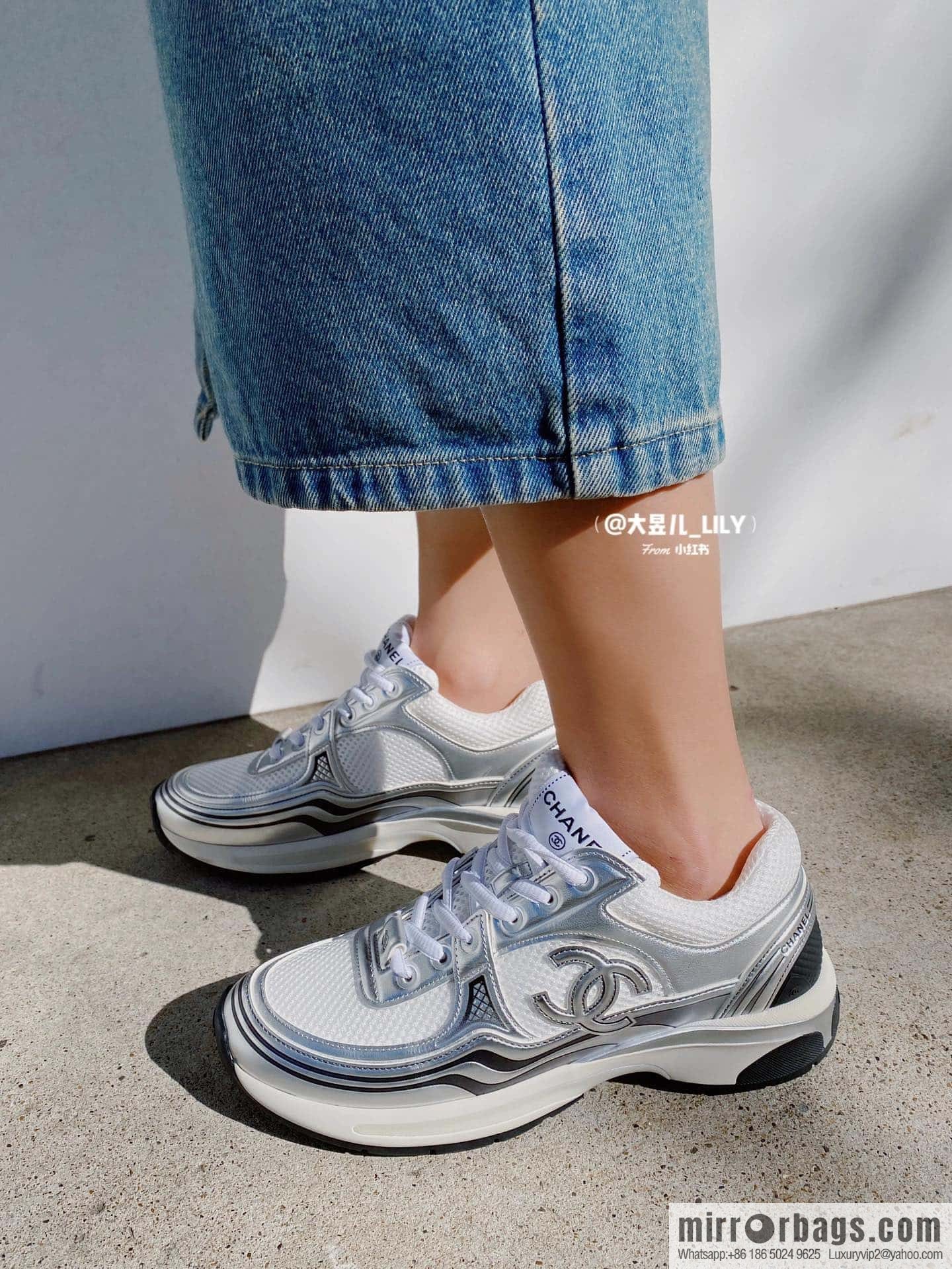 CHANEL Silver Horn King big hit sneakers