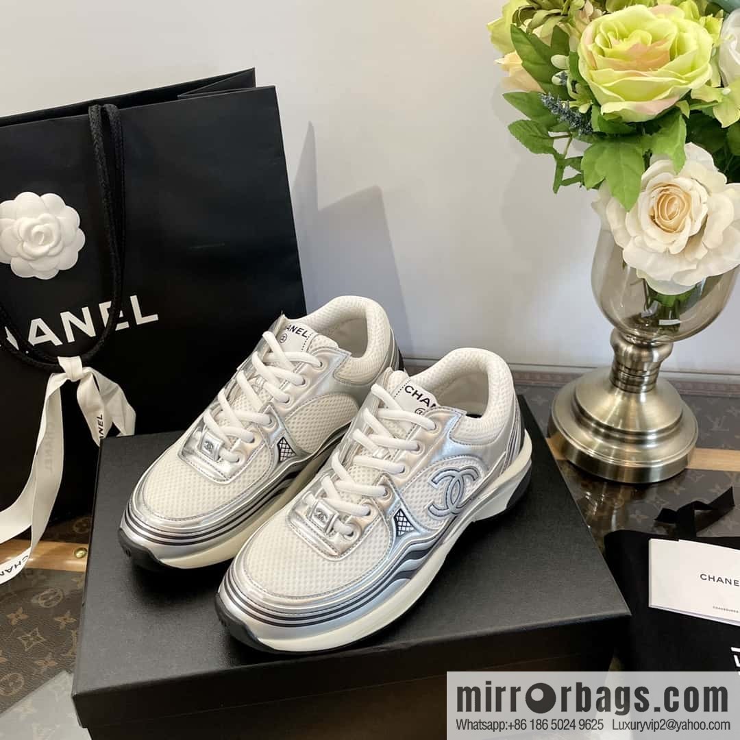 CHANEL Silver Horn King big hit sneakers