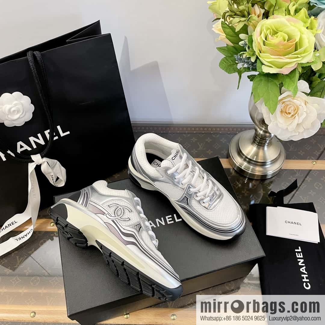CHANEL Silver Horn King big hit sneakers