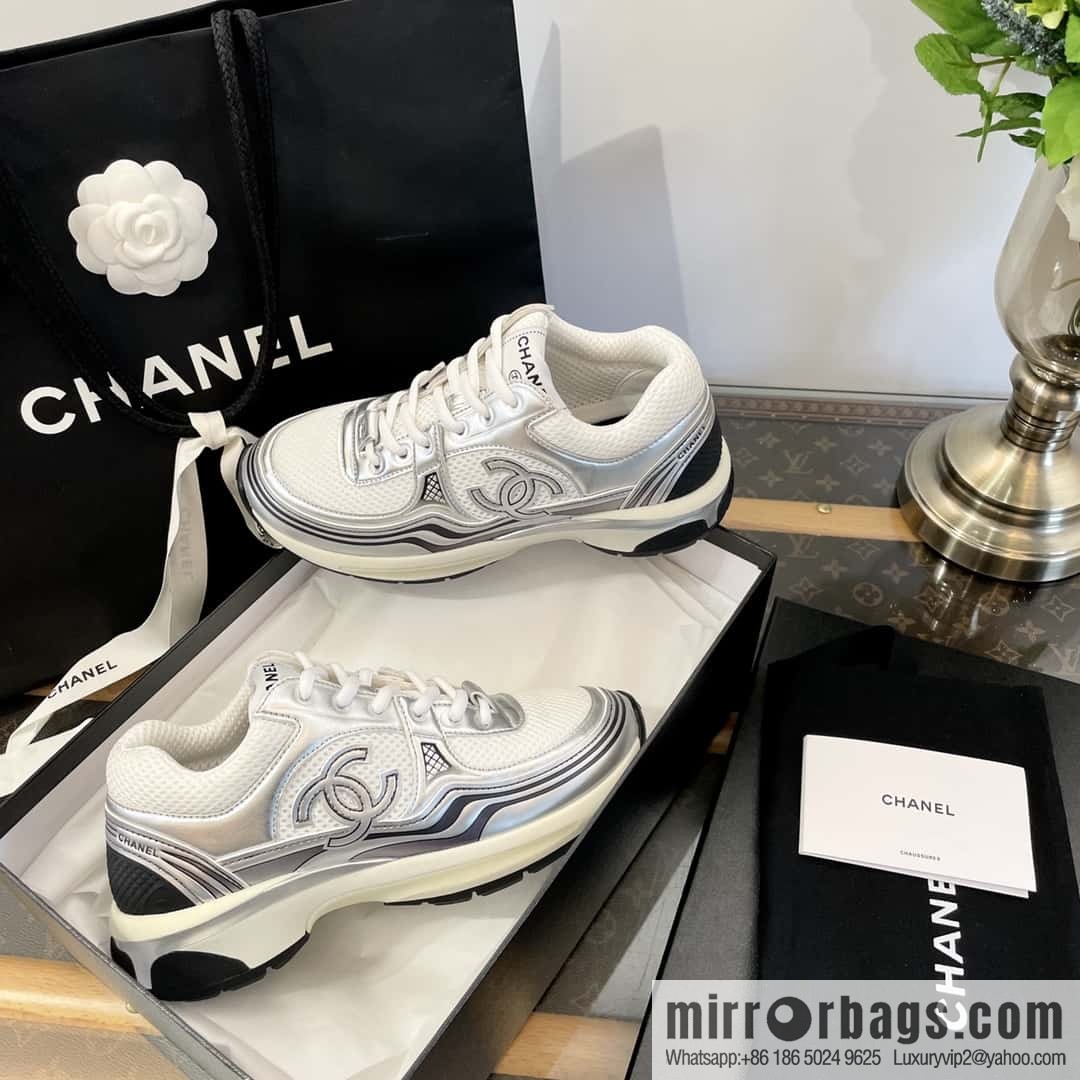 CHANEL Silver Horn King big hit sneakers