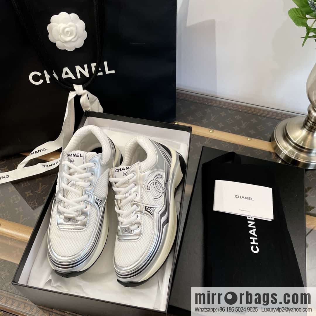 CHANEL Silver Horn King big hit sneakers