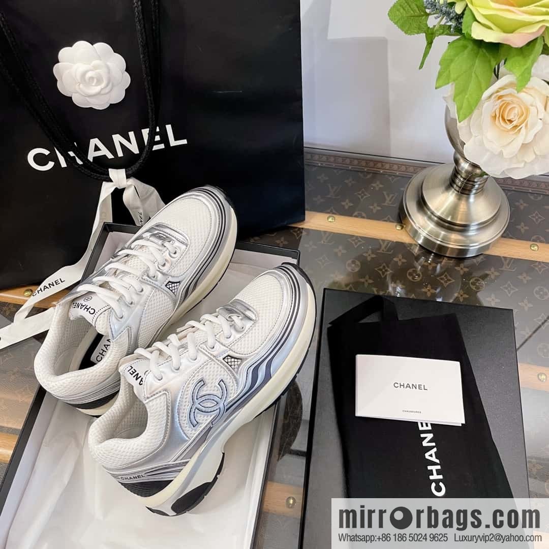 CHANEL Silver Horn King big hit sneakers