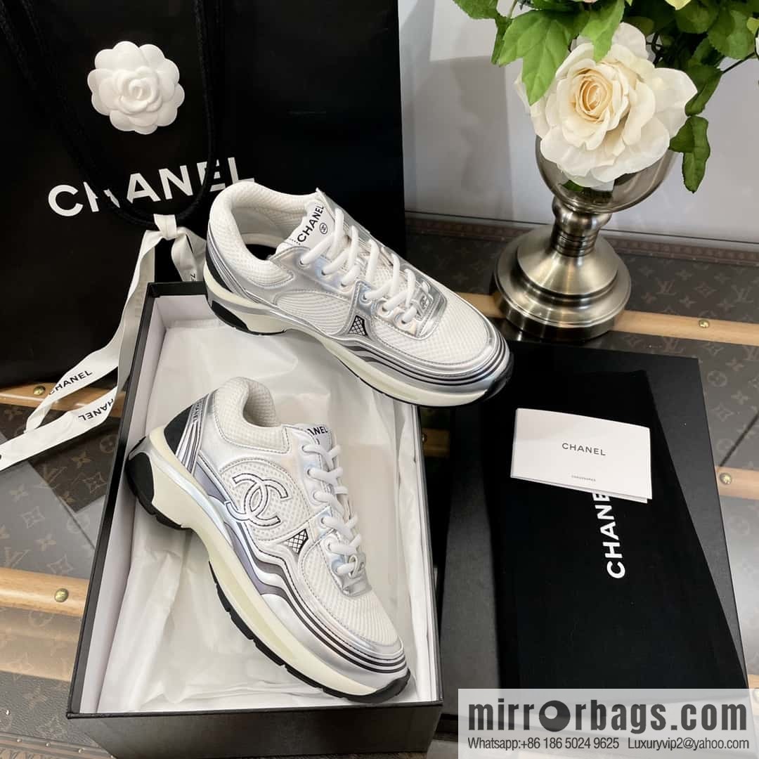CHANEL Silver Horn King big hit sneakers