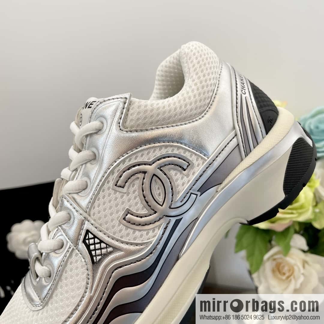 CHANEL Silver Horn King big hit sneakers