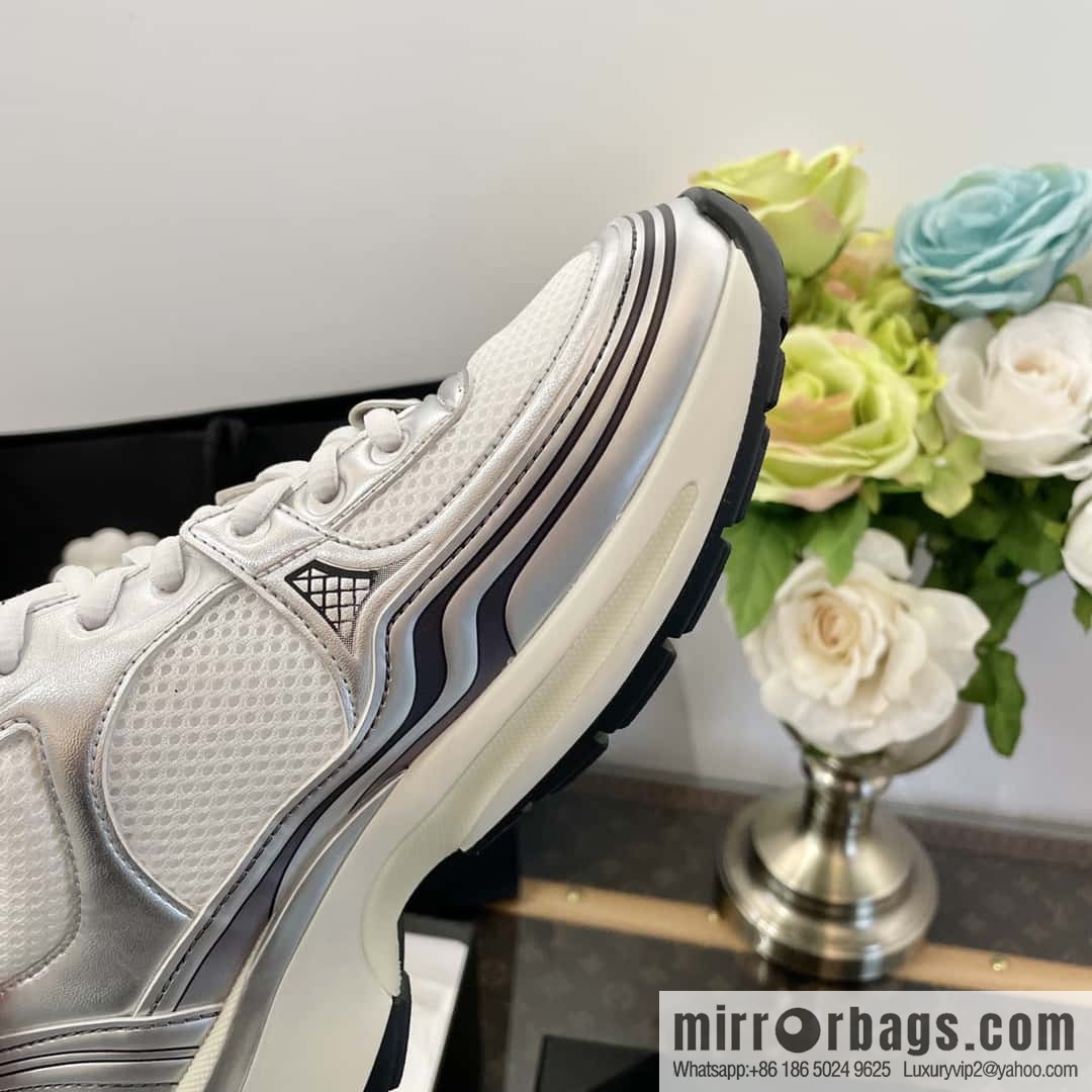 CHANEL Silver Horn King big hit sneakers