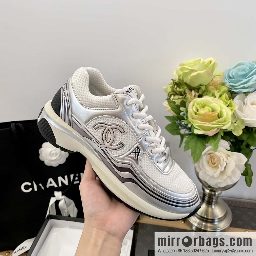 CHANEL Silver Horn King big hit sneakers