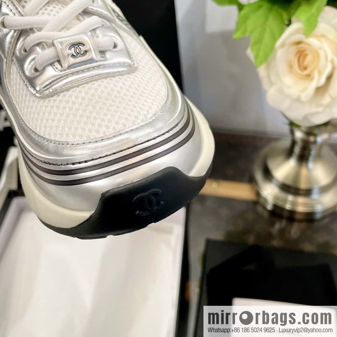 CHANEL Silver Horn King big hit sneakers