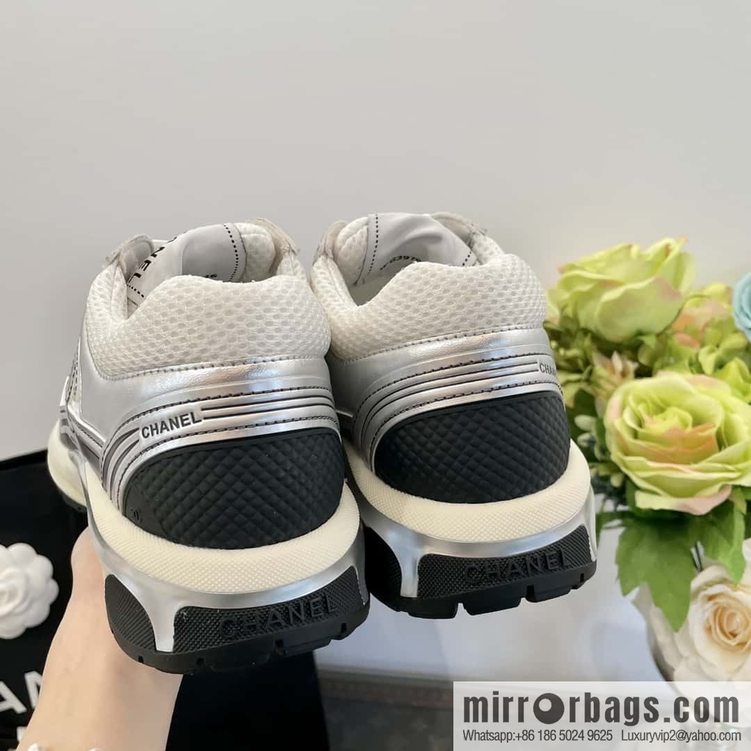 CHANEL Silver Horn King big hit sneakers