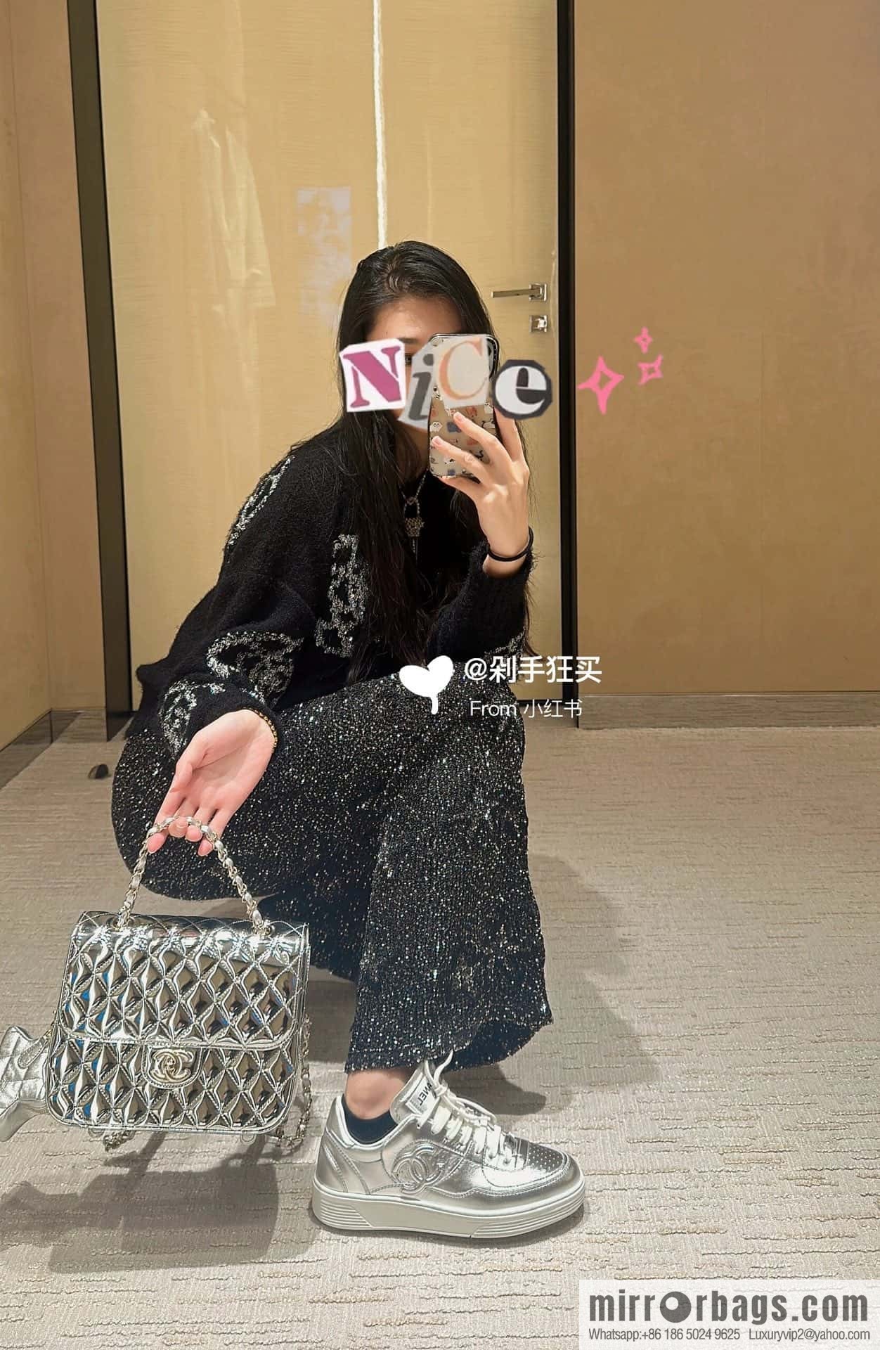 CHANEL Xiaoxiang Air Force One Pair of C Casual Sports Board Shoes