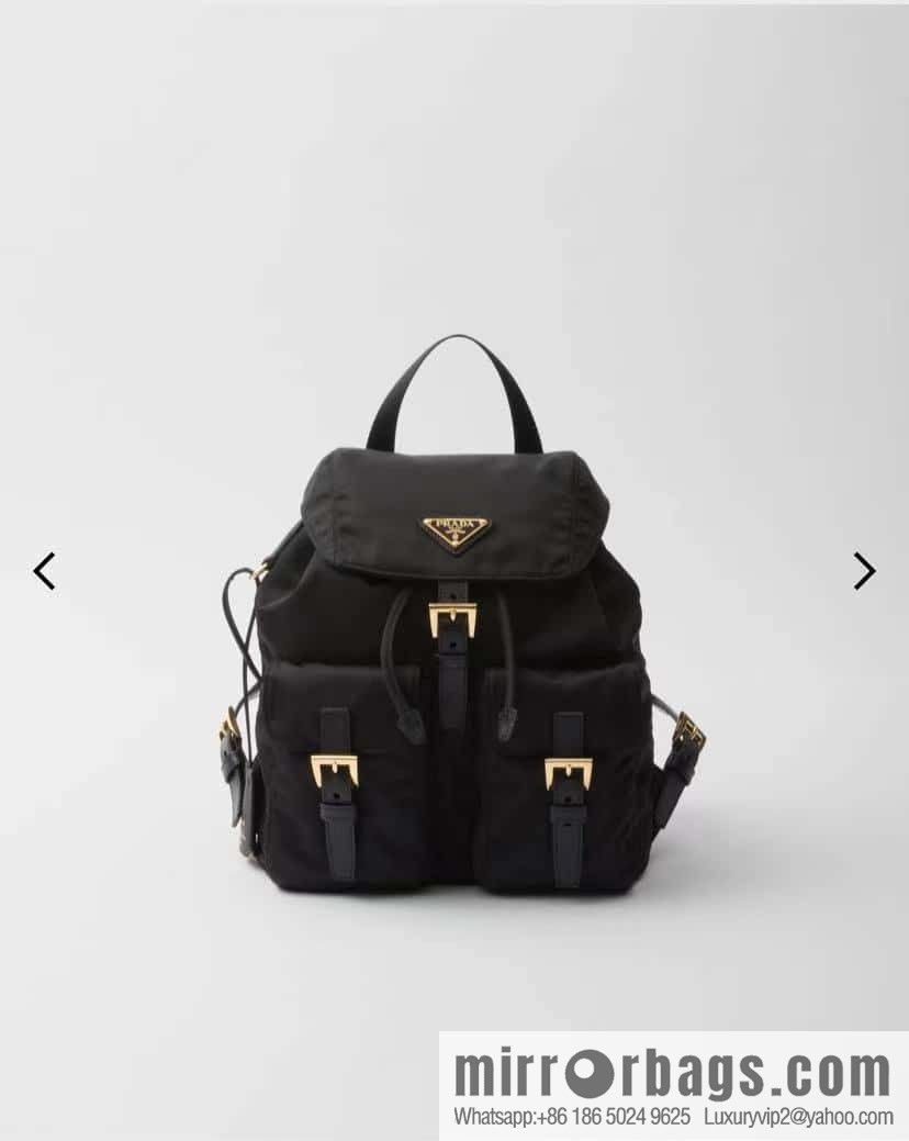 PRADA 🎉 gold buckle classic backpack 🎉 1BZ677 gold hardware