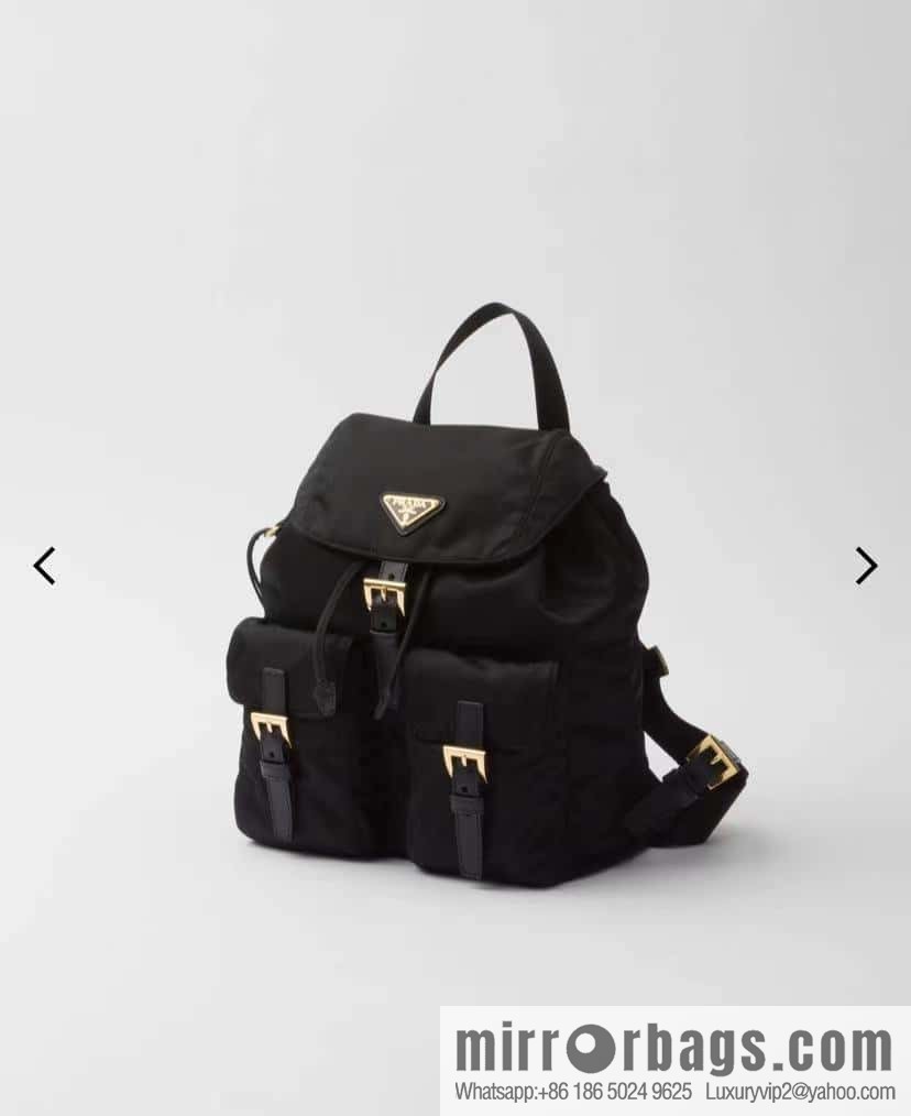 PRADA 🎉 gold buckle classic backpack 🎉 1BZ677 gold hardware