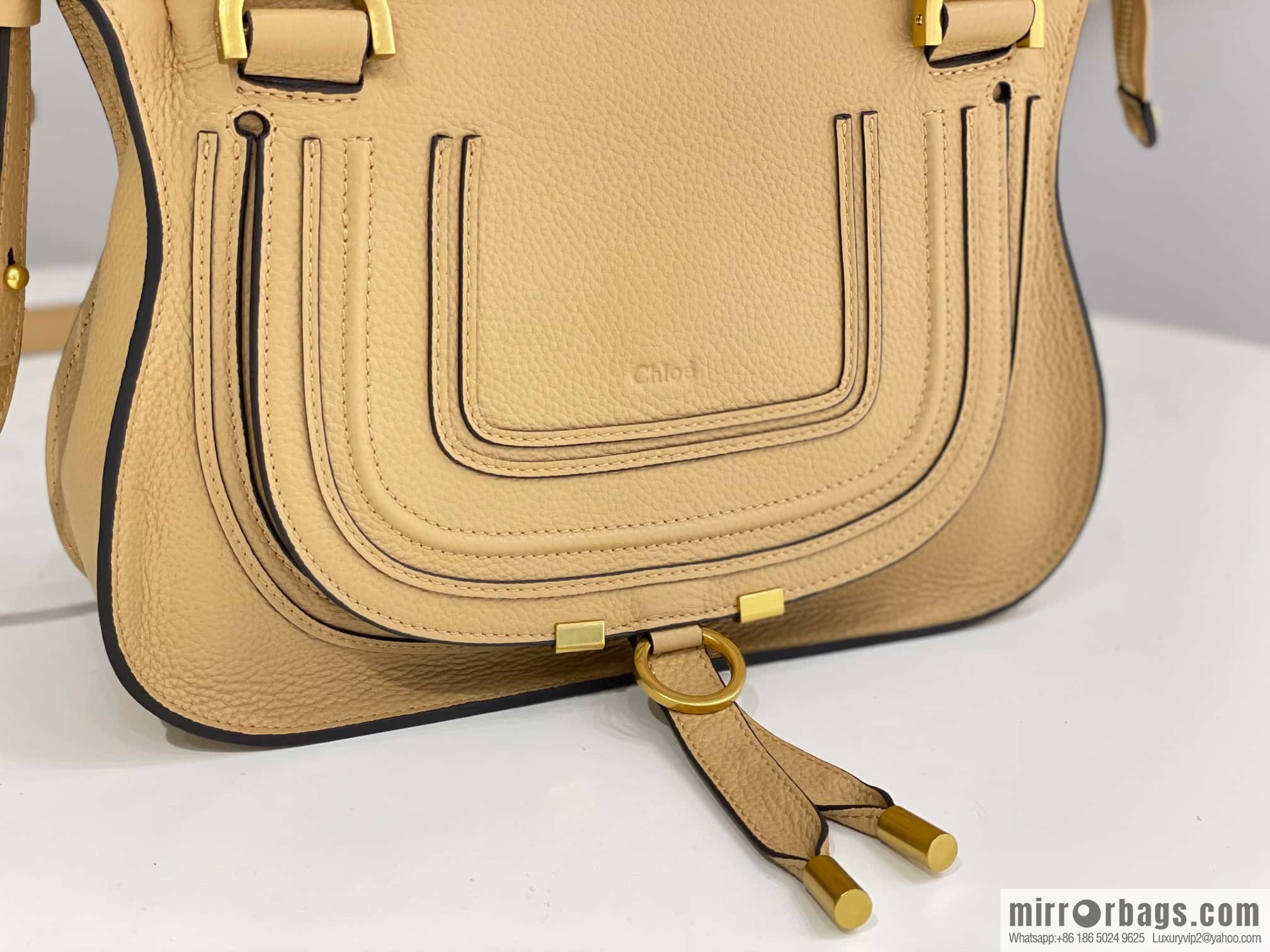 CHLOE marcie medium, milk tea color