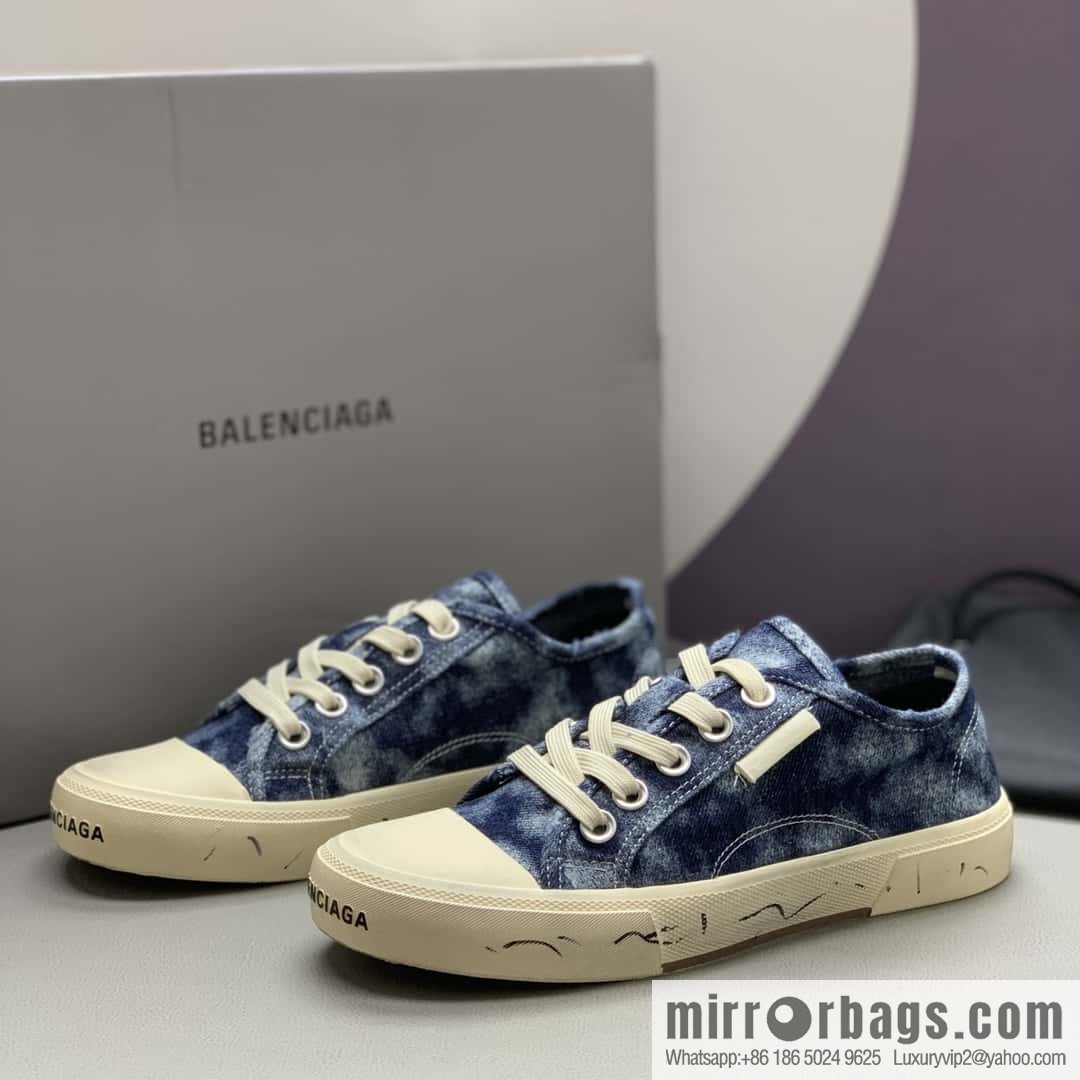BALENCIAGA Balenciaga ✨ Paris Couple Canvas Shoes