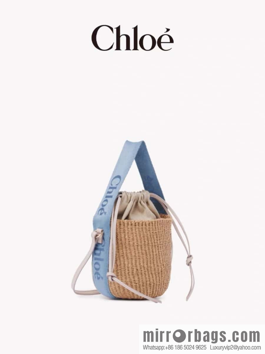 Chloe Woody Straw beach bag/bucket bag new color