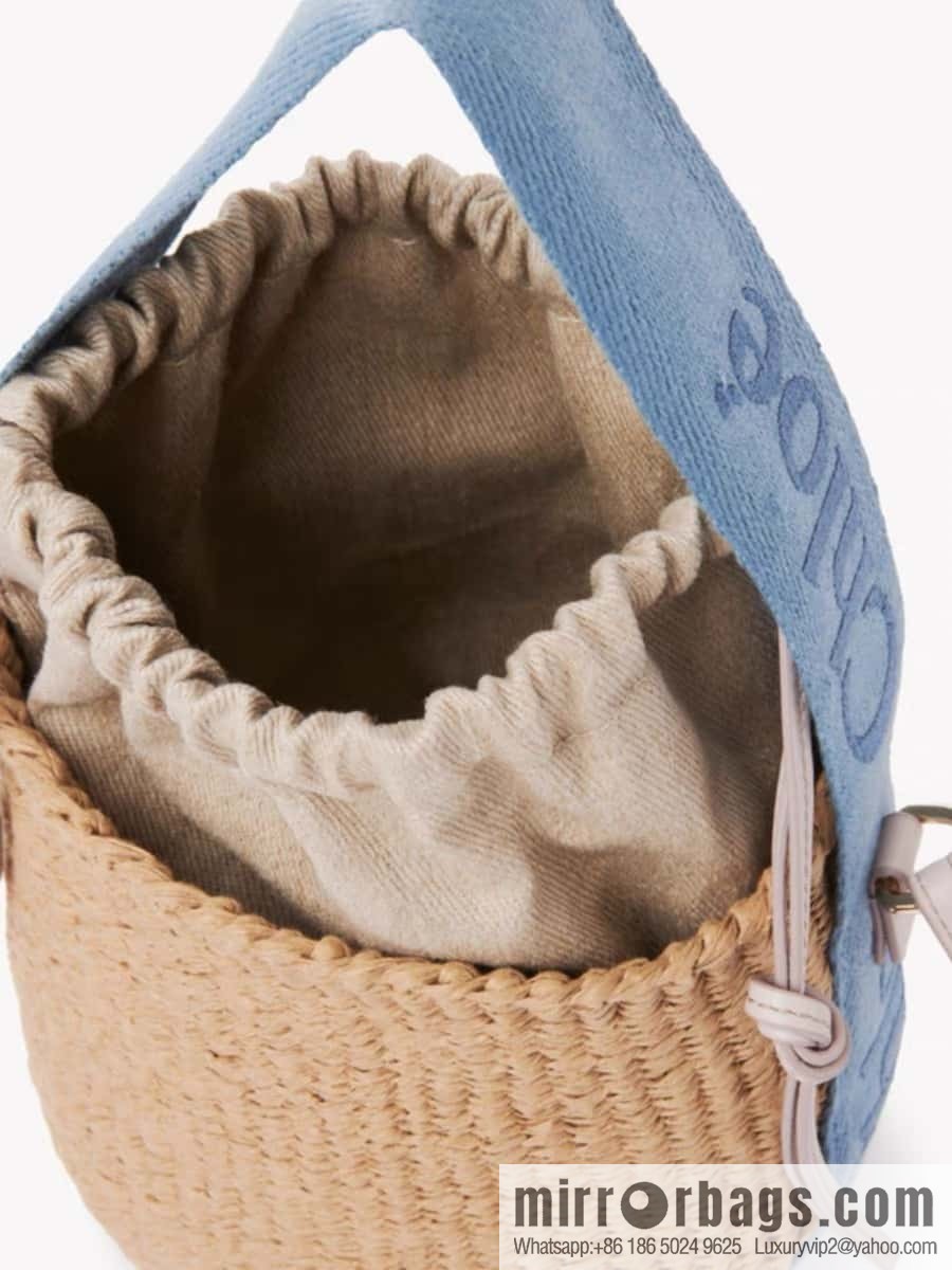 Chloe Woody Straw beach bag/bucket bag new color