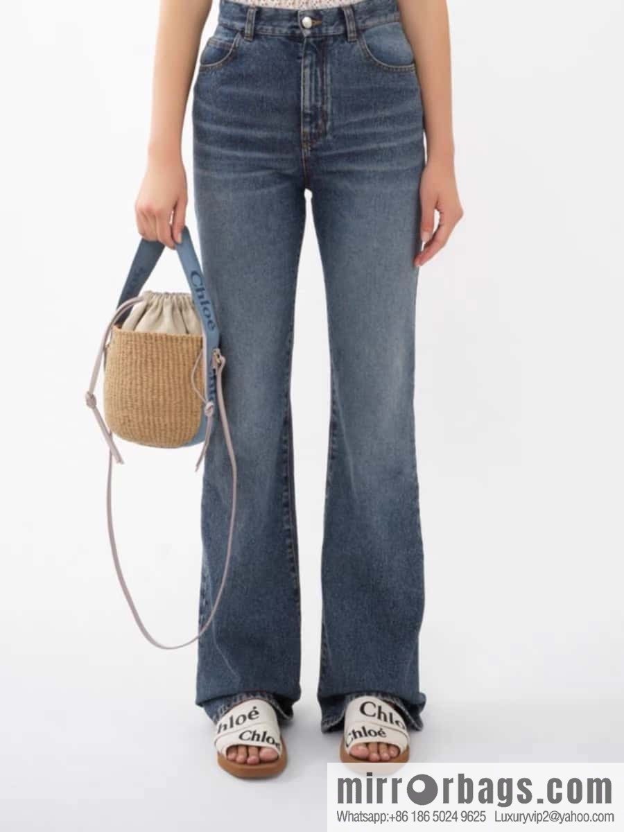 Chloe Woody Straw beach bag/bucket bag new color