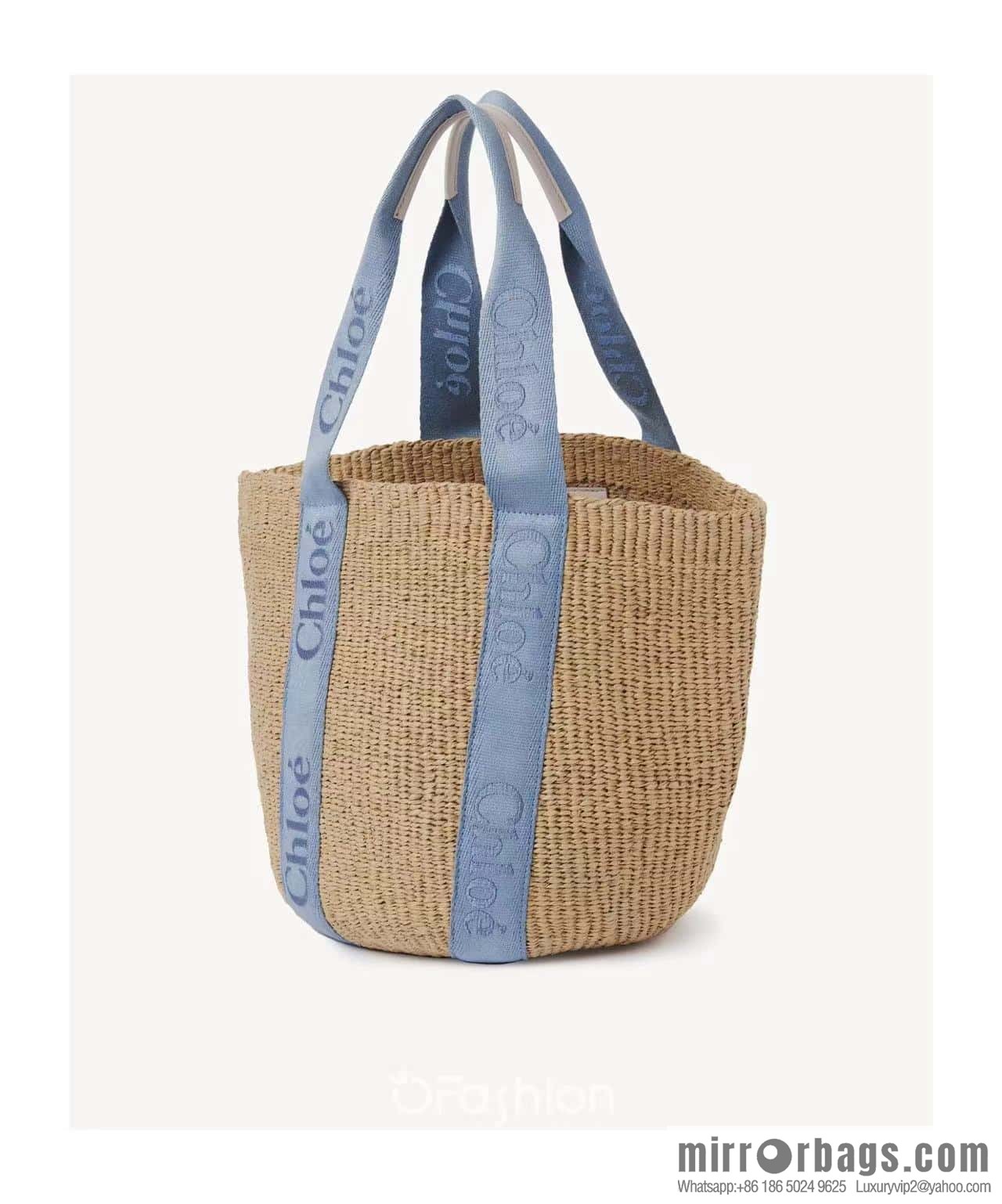 Chloe Woody Straw beach bag/bucket bag New color, large