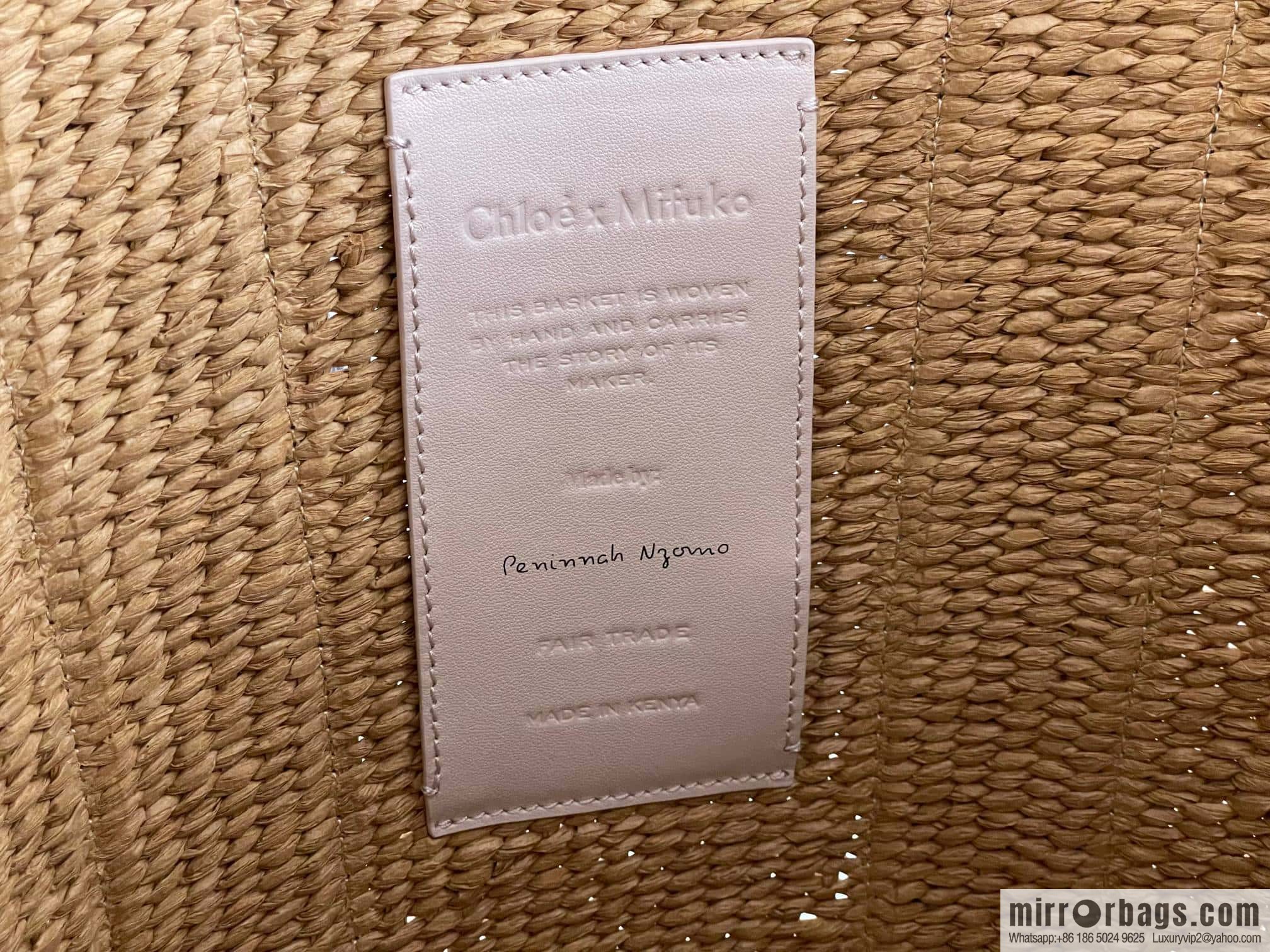 Chloe Woody Straw beach bag/bucket bag New color, large