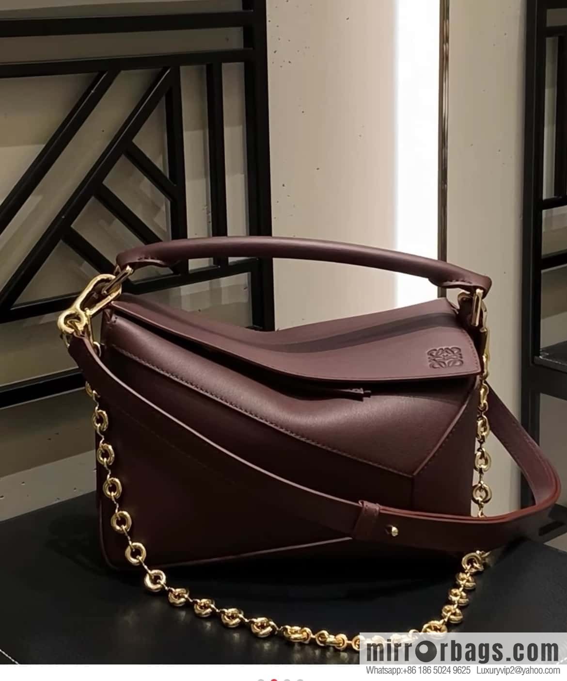 LOEWE latest practice puzzle deep jujube 0681